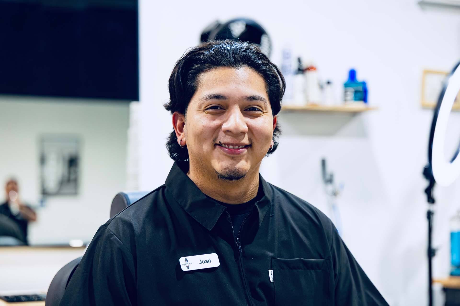 Juan M., barber at Rich's Barbershop